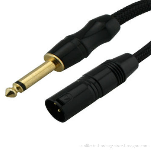 Microphone Cable with Special PVC Jacket, 24K Gold Plated